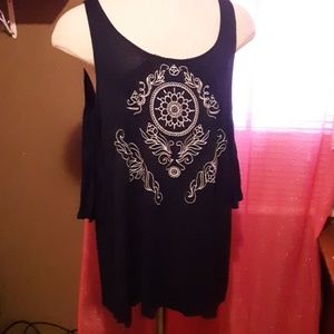 Cold shoulder blouse